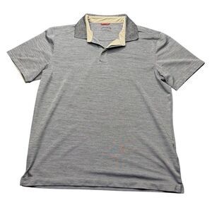 UNTUCKit Knit Polo Short Sleeve Shirt Mens S Light Tan Golf Work